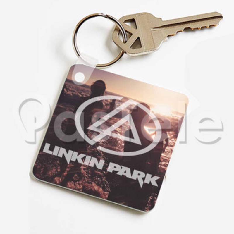 Linkin Park Custom Keychain Key Ring Jewelry Necklaces Pendant Two Sides Key