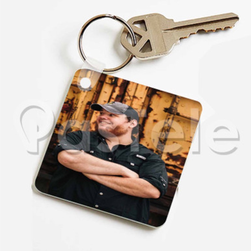 Luke Combs Custom Keychain Key Ring Jewelry Necklaces Pendant Two Sides Key