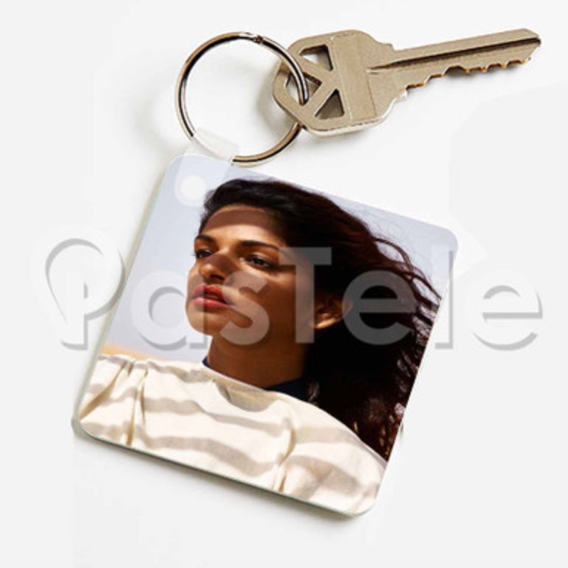 MIA Custom Keychain Key Ring Jewelry Necklaces Pendant Two Sides Key