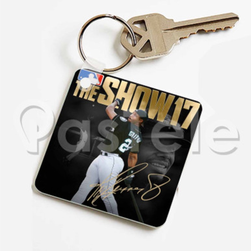 MLB The Show 17 Custom Keychain Key Ring Jewelry Necklaces Pendant Two Sides Key