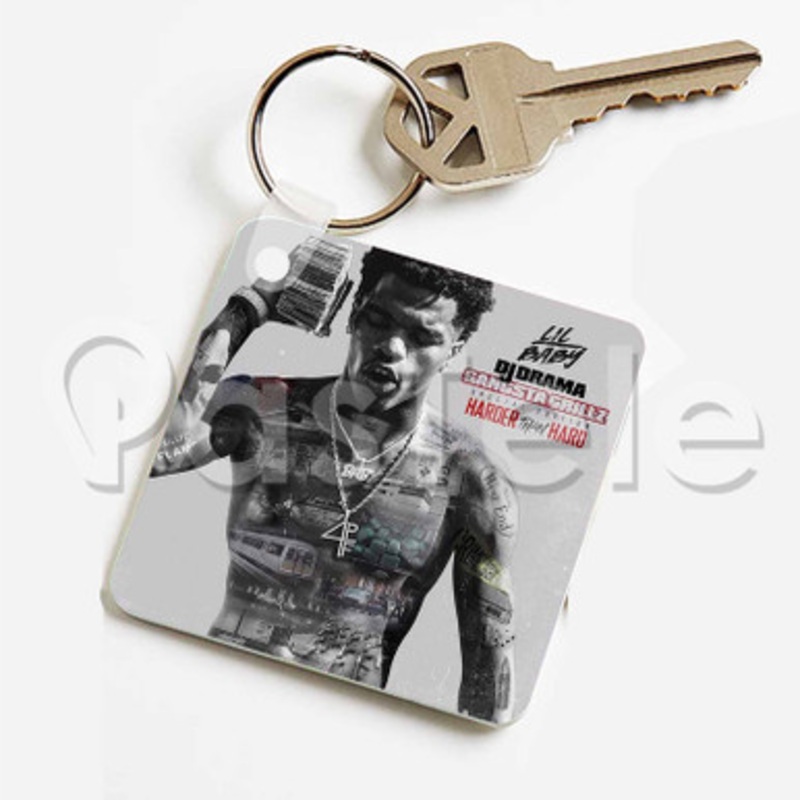 My Drip Lil Baby Custom Keychain Key Ring Jewelry Necklaces Pendant Two Sides Key