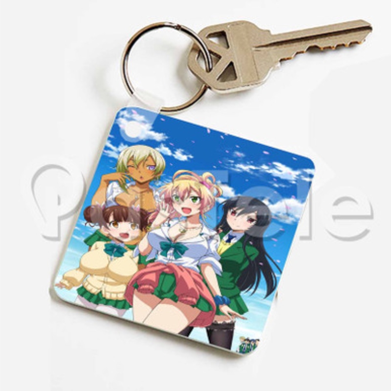 My First Girlfriend is a Gal Custom Keychain Key Ring Jewelry Necklaces Pendant Two Sides Key