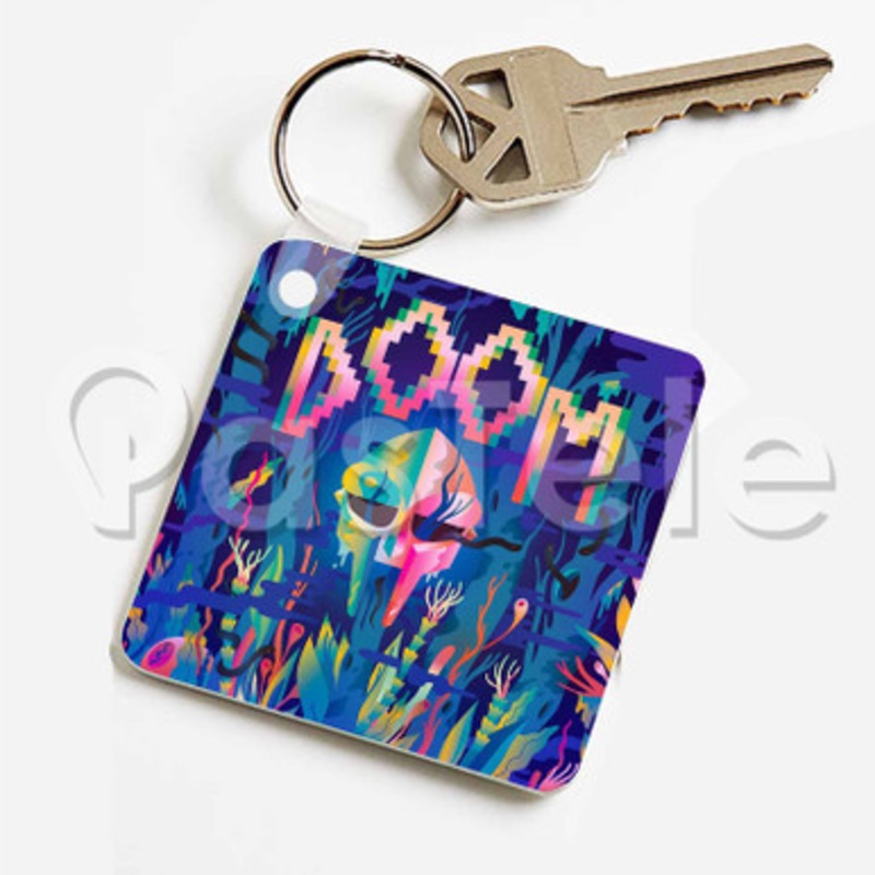 Negus MF Doom Feat Sean Price Custom Keychain Key Ring Jewelry Necklaces Pendant Two Sides Key