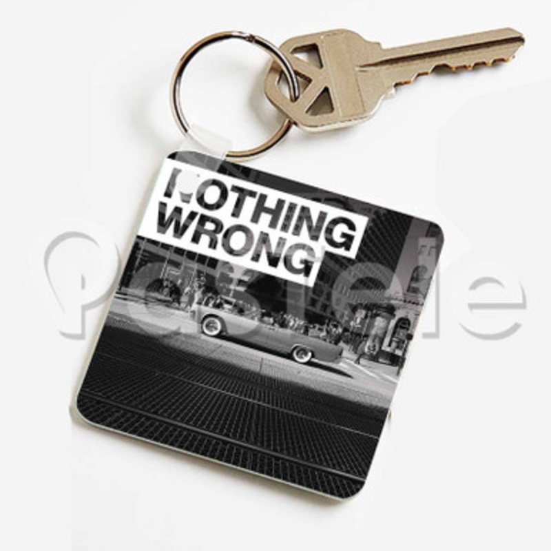 Nothing Wrong G Eazy Custom Keychain Key Ring Jewelry Necklaces Pendant Two Sides Key