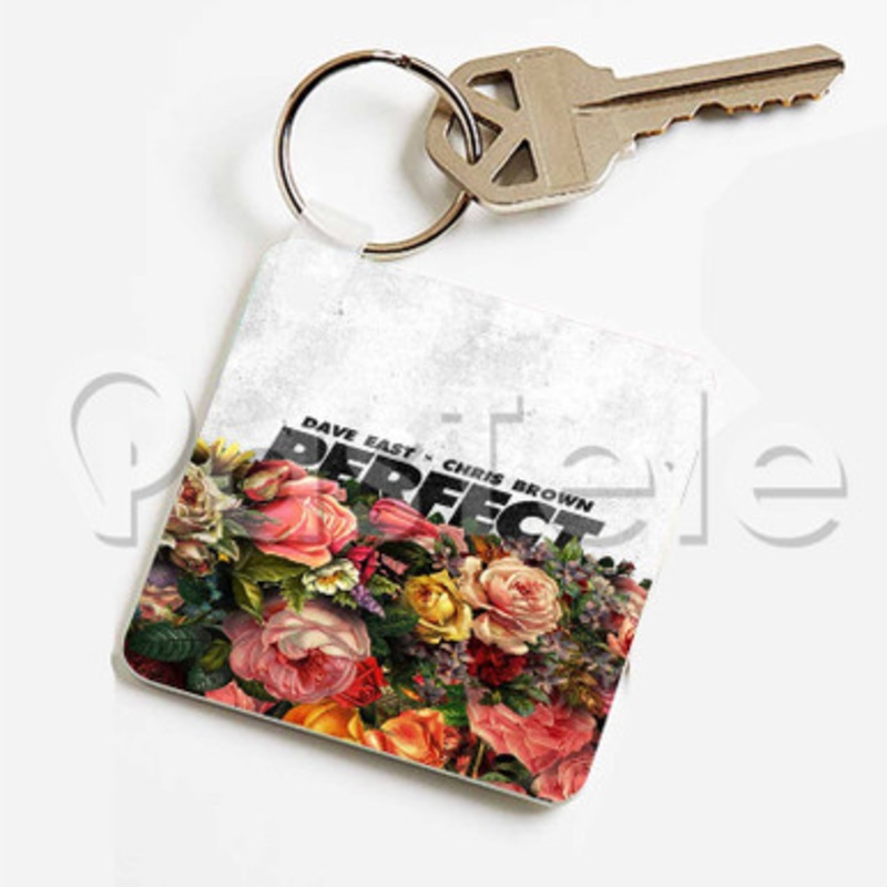 Perfect Dave East Feat Chris Brown Custom Keychain Key Ring Jewelry Necklaces Pendant Two Sides Key