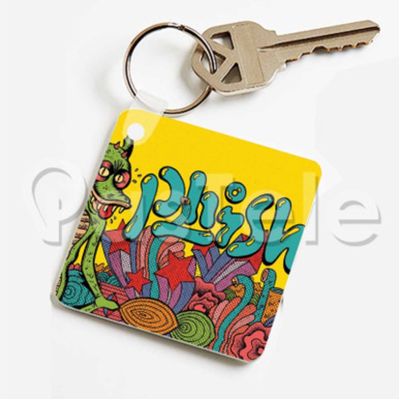 Phish Custom Keychain Key Ring Jewelry Necklaces Pendant Two Sides Key