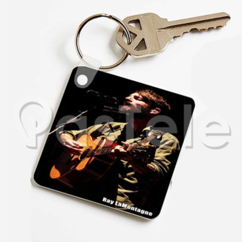 Ray La Montagne Custom Keychain Key Ring Jewelry Necklaces Pendant Two Sides Key