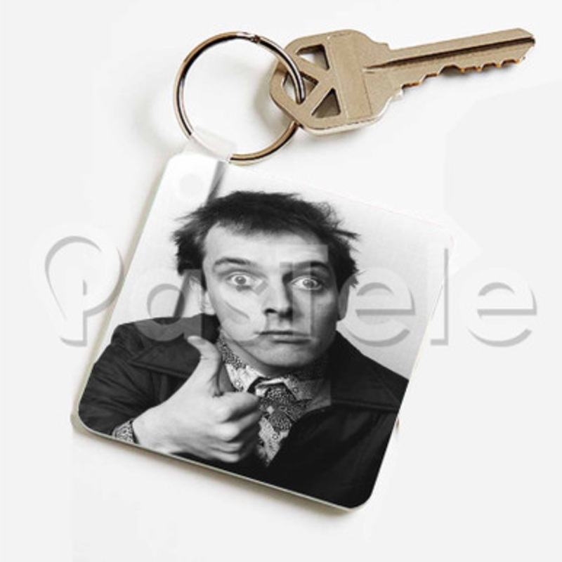 Rik Mayall Custom Keychain Key Ring Jewelry Necklaces Pendant Two Sides Key