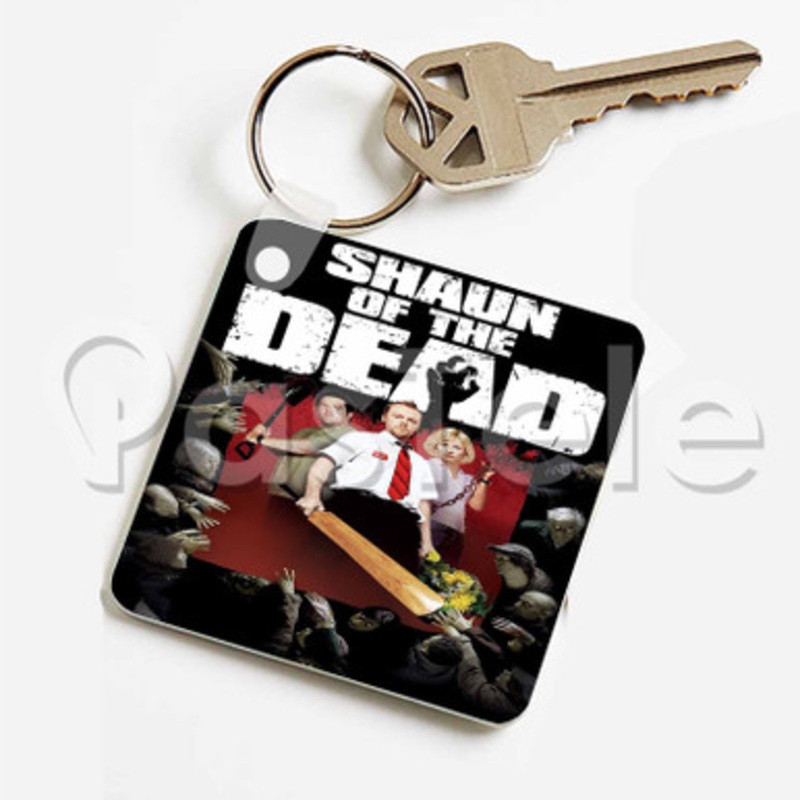 Shaun of the Dead Custom Keychain Key Ring Jewelry Necklaces Pendant Two Sides Key