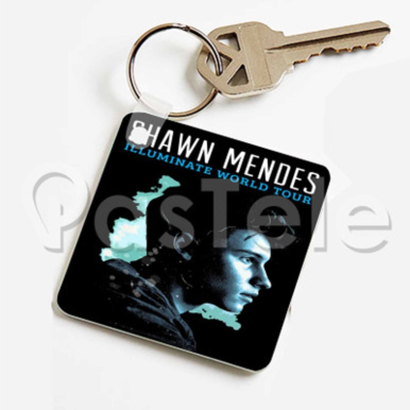 Shawn Mendes Tour Custom Keychain Key Ring Jewelry Necklaces Pendant Two Sides Key