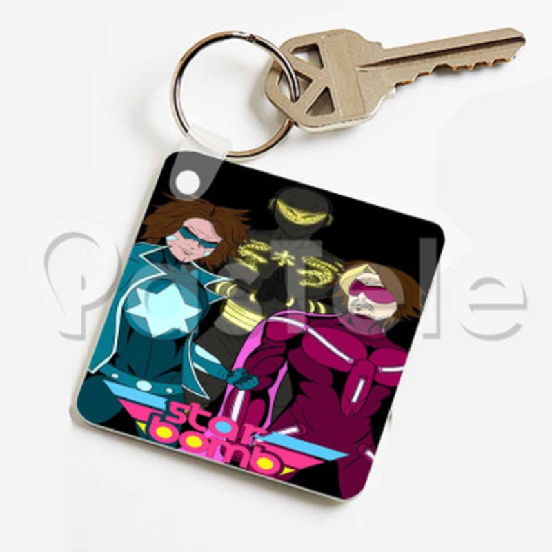 Starbomb II Custom Keychain Key Ring Jewelry Necklaces Pendant Two Sides Key
