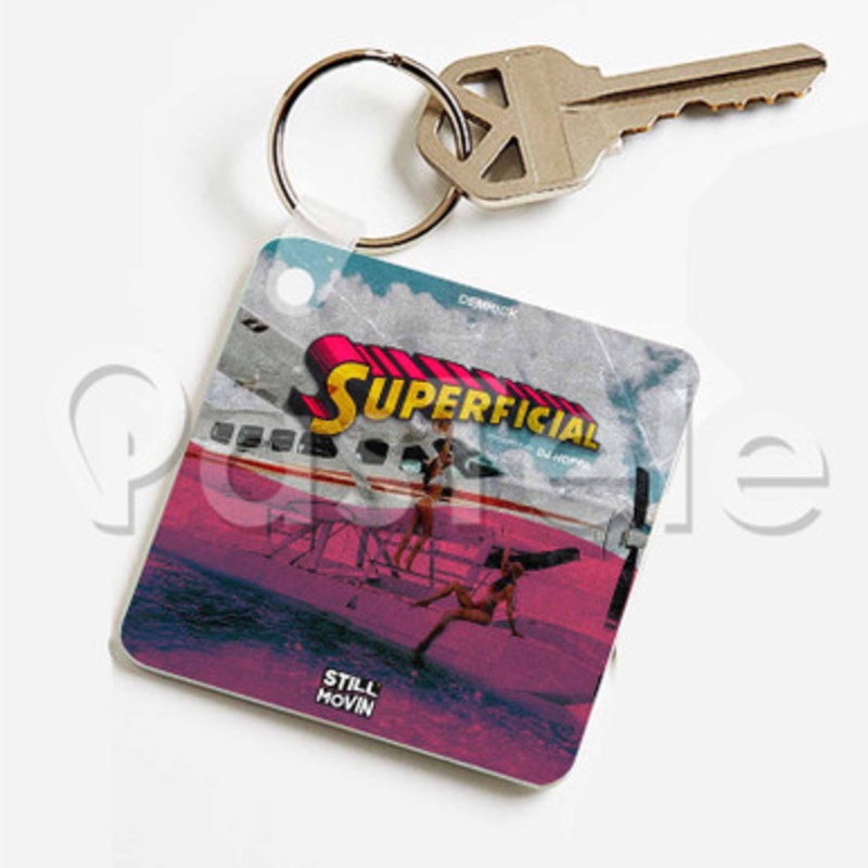 Superficial Demrick Custom Keychain Key Ring Jewelry Necklaces Pendant Two Sides Key