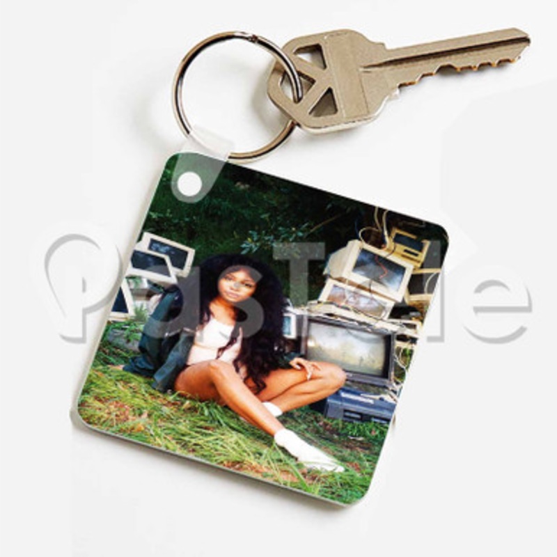 SZA Custom Keychain Key Ring Jewelry Necklaces Pendant Two Sides Key