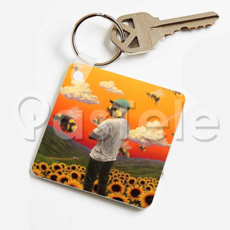 Tyler The Creator Boredom Custom Keychain Key Ring Jewelry Necklaces Pendant Two Sides Key