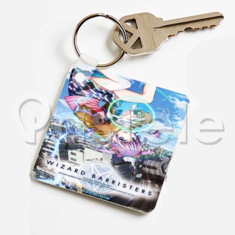 Wizard Barristers Custom Keychain Key Ring Jewelry Necklaces Pendant Two Sides Key