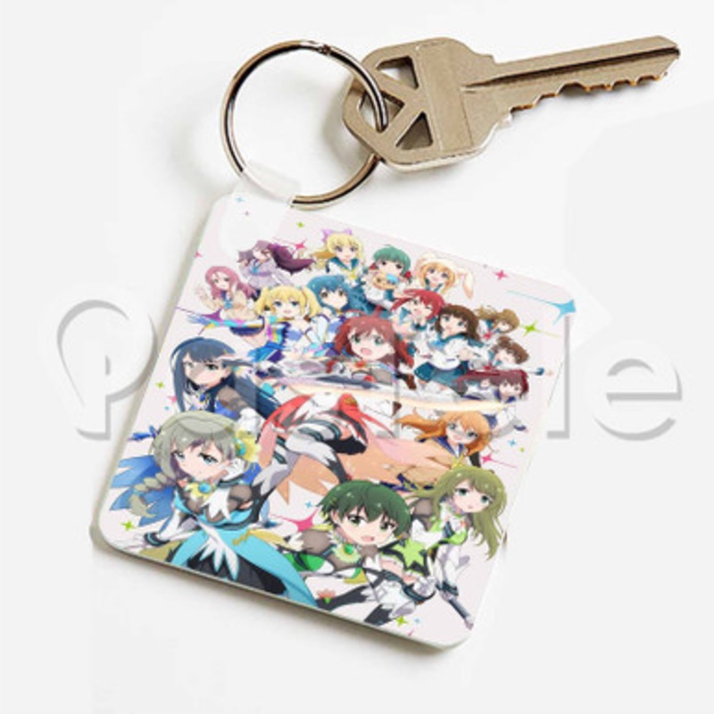 Battle Girl High School Custom Keychain Key Ring Jewelry Necklaces Pendant Two Sides Key