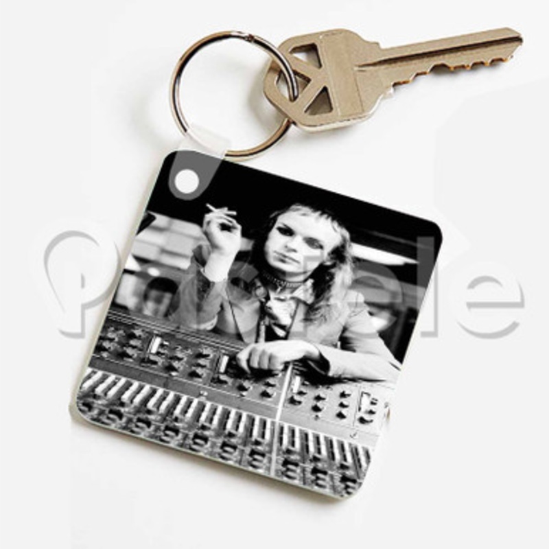 Brian Eno Custom Keychain Key Ring Jewelry Necklaces Pendant Two Sides Key