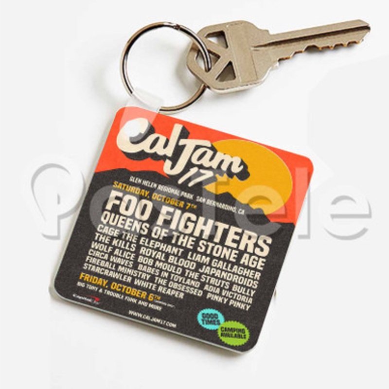 Cal Jam 17 Custom Keychain Key Ring Jewelry Necklaces Pendant Two Sides Key