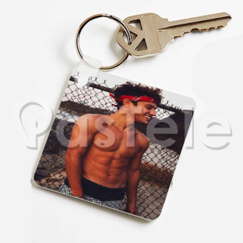 Cameron Dallas Custom Keychain Key Ring Jewelry Necklaces Pendant Two Sides Key