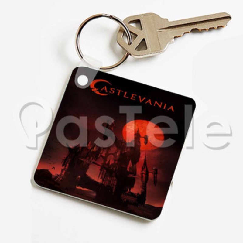 Castlevania Custom Keychain Key Ring Jewelry Necklaces Pendant Two Sides Key