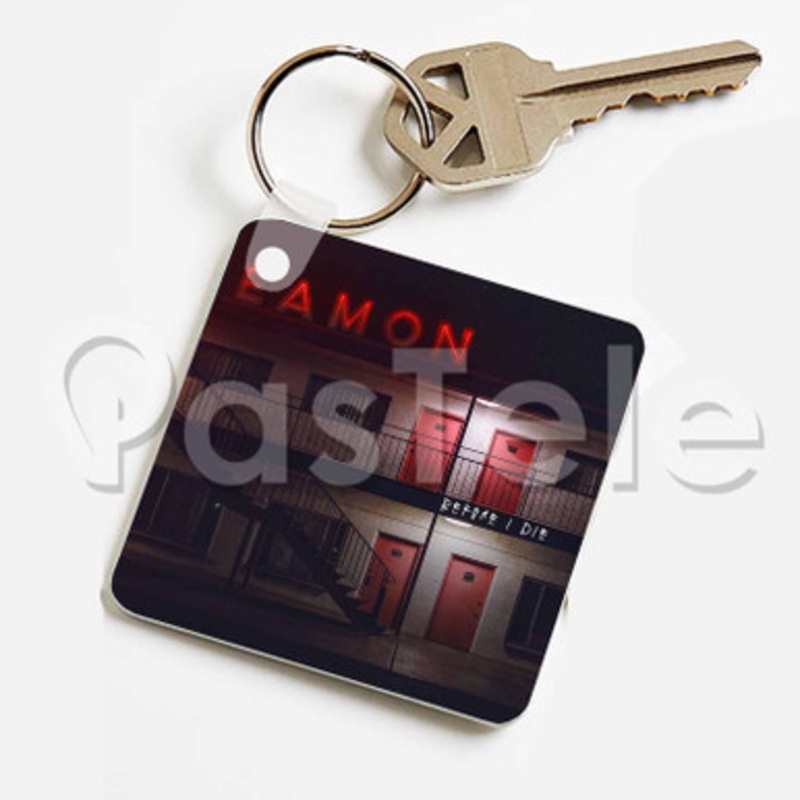 Eamon Before I Die Custom Keychain Key Ring Jewelry Necklaces Pendant Two Sides Key