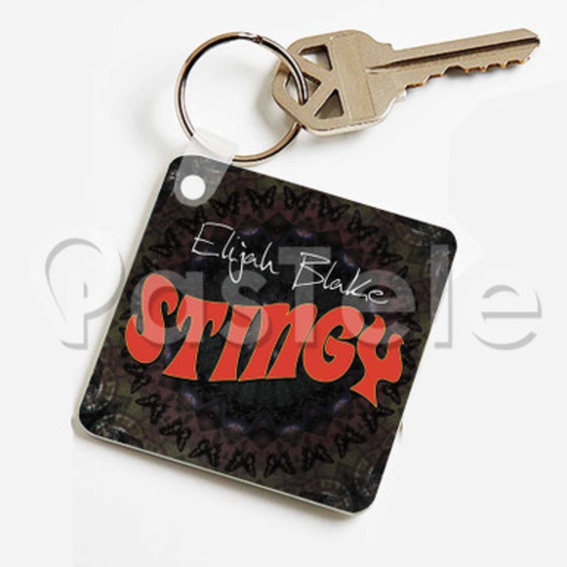 Elijah Blake Stingy Custom Keychain Key Ring Jewelry Necklaces Pendant Two Sides Key