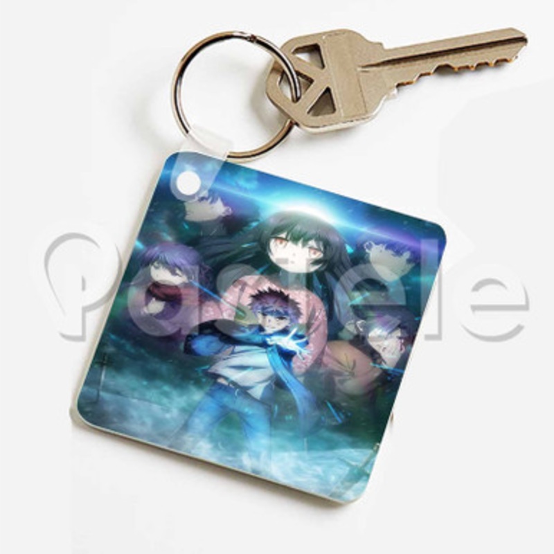 Fate kaleid liner Prisma Illya Movie Sekka no Chikai Custom Keychain Key Ring Jewelry Necklaces Pendant Two Sides Key