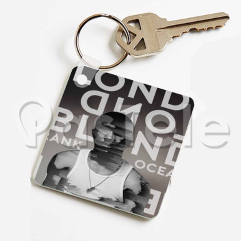 Frank Ocean Blond Custom Keychain Key Ring Jewelry Necklaces Pendant Two Sides Key