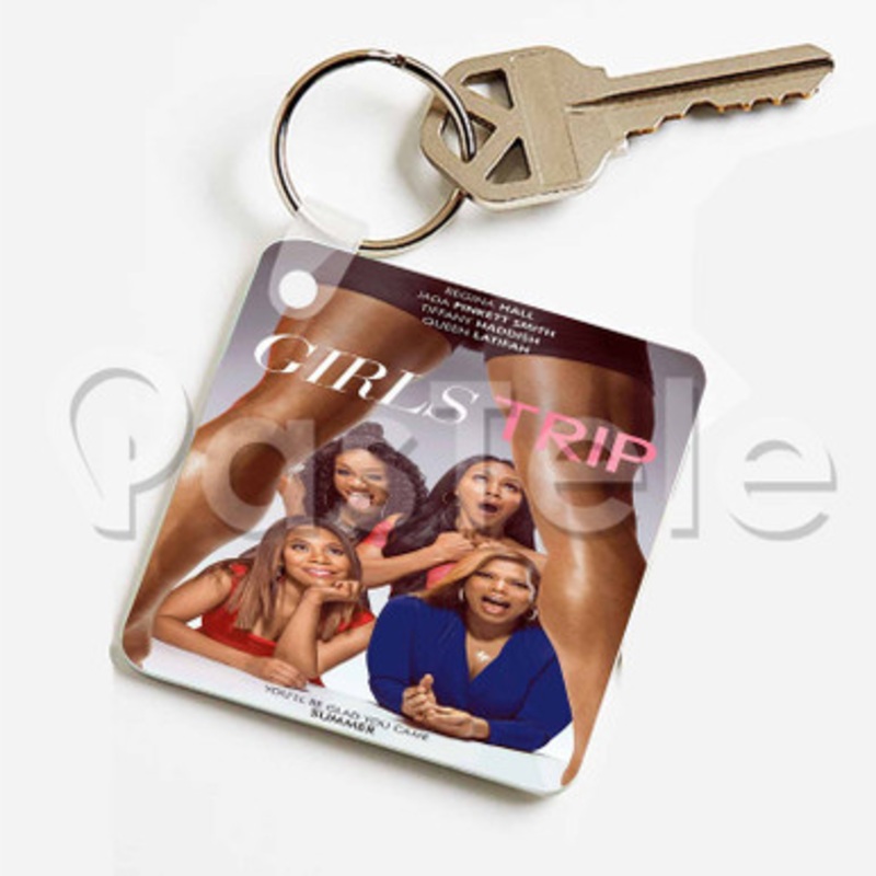 Girls Trip Custom Keychain Key Ring Jewelry Necklaces Pendant Two Sides Key