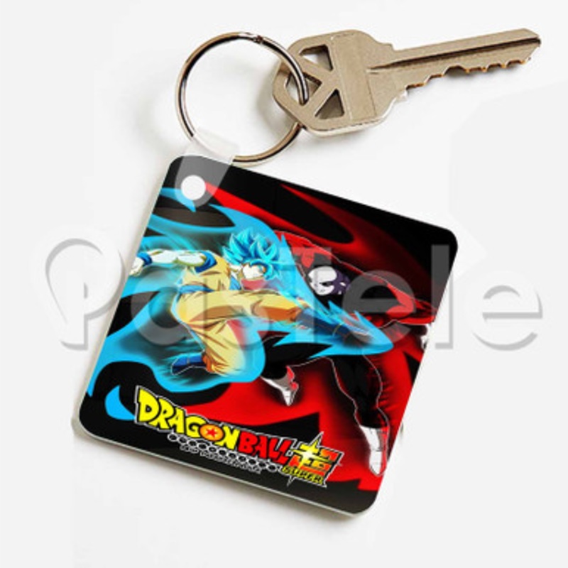 Goku vs Jiren Dragon Ball Super Custom Keychain Key Ring Jewelry Necklaces Pendant Two Sides Key
