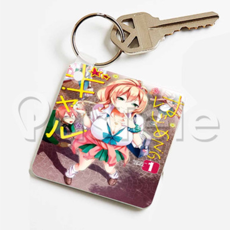 Hajimete no Gal Custom Keychain Key Ring Jewelry Necklaces Pendant Two Sides Key