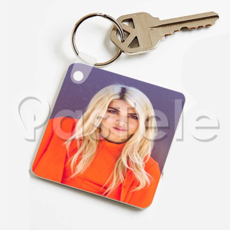 Hayley Kiyoko Custom Keychain Key Ring Jewelry Necklaces Pendant Two Sides Key