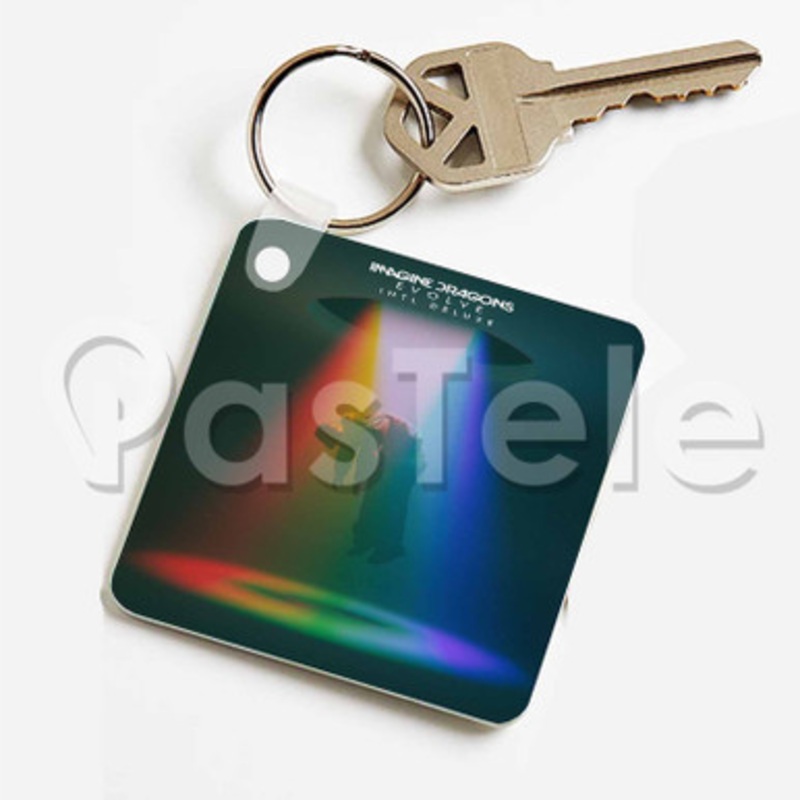 Imagine Dragons Custom Keychain Key Ring Jewelry Necklaces Pendant Two Sides Key
