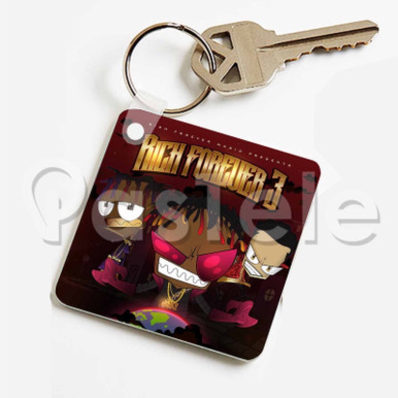 Jay Critch Rich The Kid Talk About Custom Keychain Key Ring Jewelry Necklaces Pendant Two Sides Key
