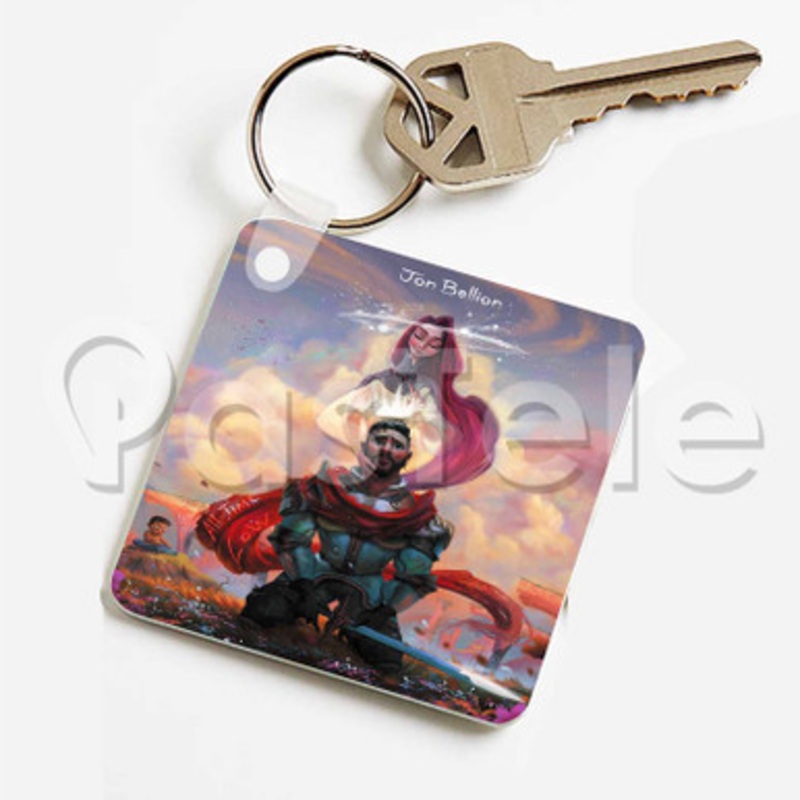 Jon Bellion All Time Low Custom Keychain Key Ring Jewelry Necklaces Pendant Two Sides Key