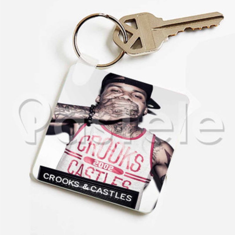 Kid Ink Custom Keychain Key Ring Jewelry Necklaces Pendant Two Sides Key