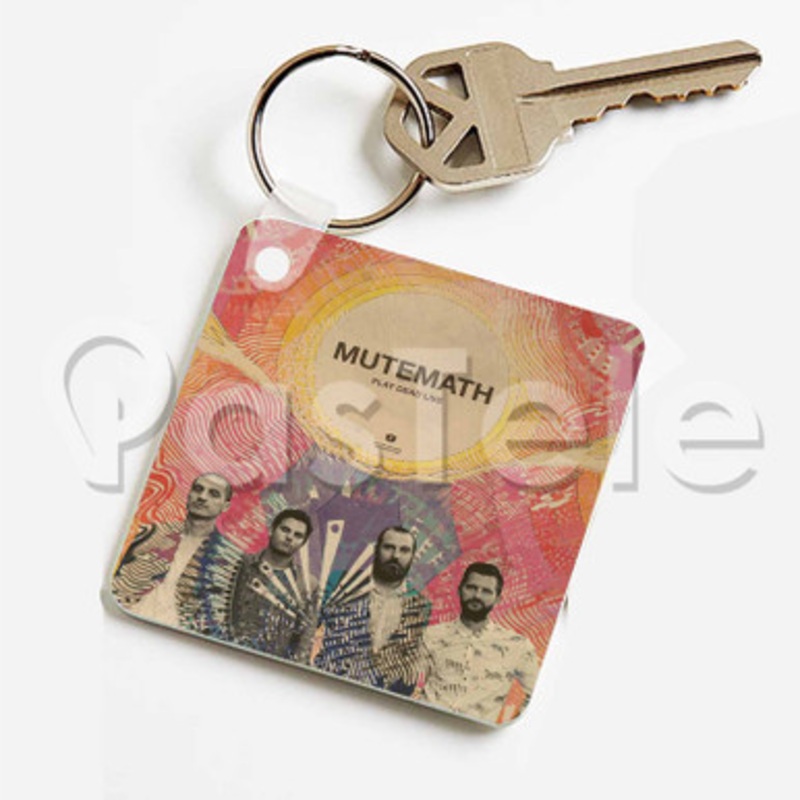 Mutemath Play Dead Live Custom Keychain Key Ring Jewelry Necklaces Pendant Two Sides Key
