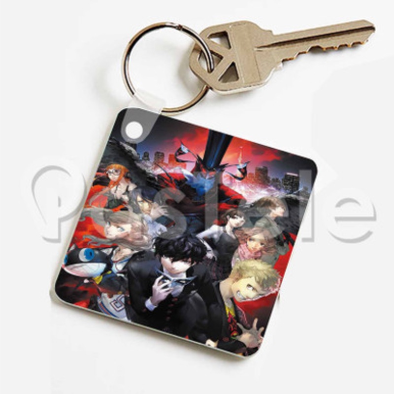 Persona Custom Keychain Key Ring Jewelry Necklaces Pendant Two Sides Key