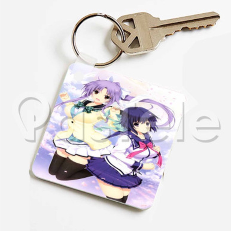 Pretty x Cation 2 The Animation Custom Keychain Key Ring Jewelry Necklaces Pendant Two Sides Key