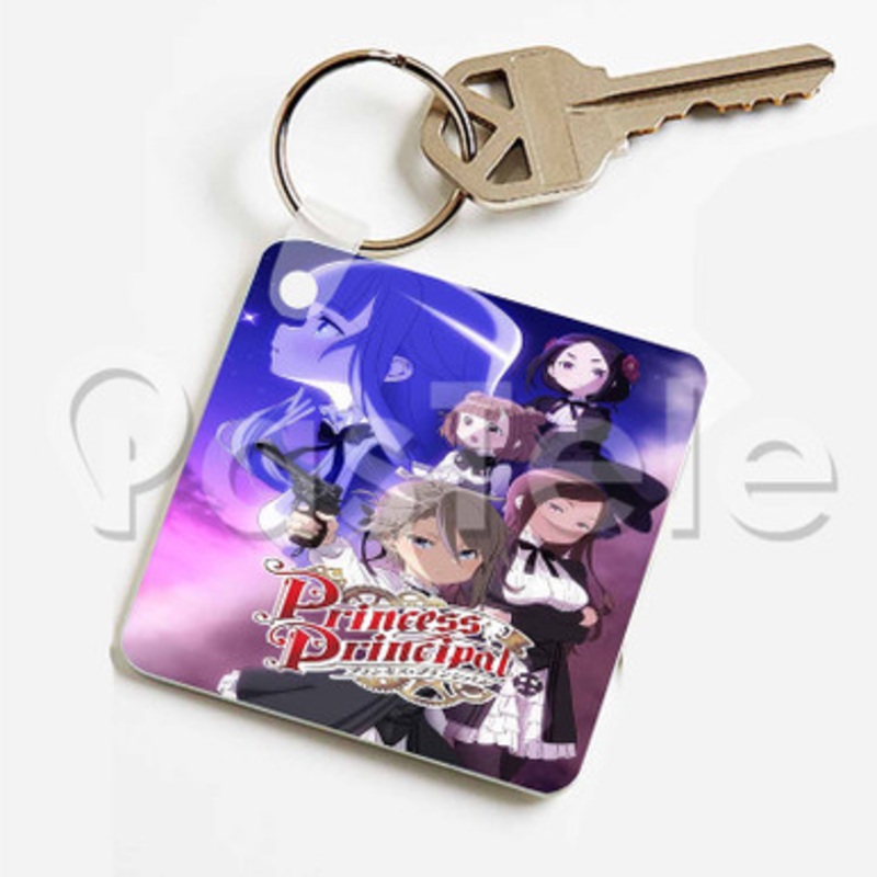 Princess Principal Custom Keychain Key Ring Jewelry Necklaces Pendant Two Sides Key