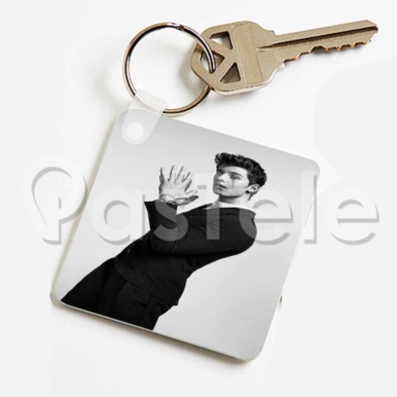 Shawn Mendes 3 Custom Keychain Key Ring Jewelry Necklaces Pendant Two Sides Key