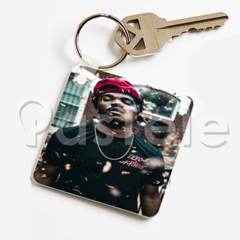 Smino Custom Keychain Key Ring Jewelry Necklaces Pendant Two Sides Key