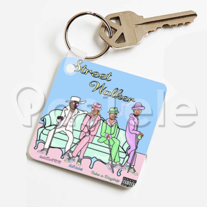 Street Walker Ish DARR K ace Take A Daytrip Custom Keychain Key Ring Jewelry Necklaces Pendant Two Sides Key