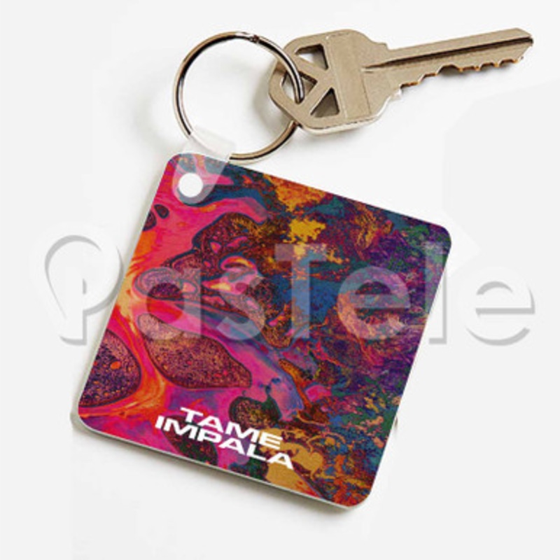 Tame Impala Art Custom Keychain Key Ring Jewelry Necklaces Pendant Two Sides Key