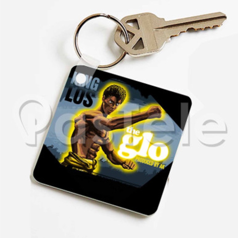 The Glo King Los Custom Keychain Key Ring Jewelry Necklaces Pendant Two Sides Key