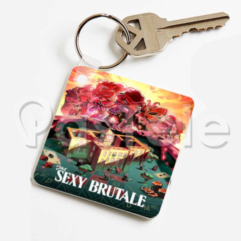 The Sexy Brutale Custom Keychain Key Ring Jewelry Necklaces Pendant Two Sides Key
