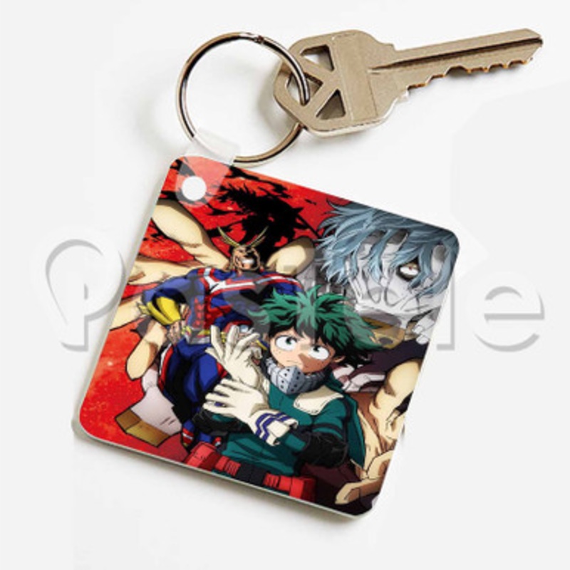 Boku no Hero Academia Season 2 Custom Keychain Key Ring Jewelry Necklaces Pendant Two Sides Key