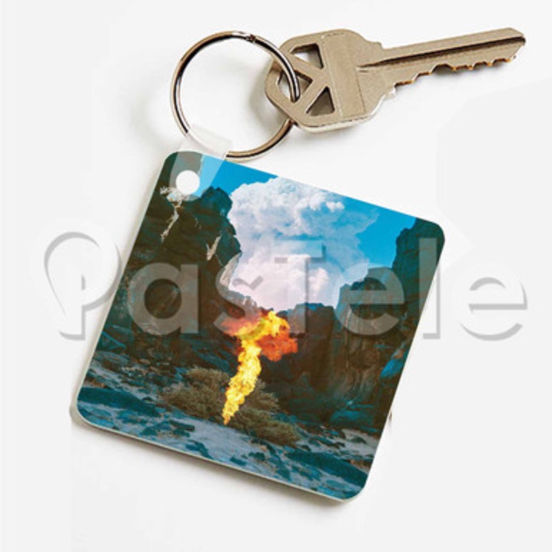 Bonobo Break Apart Custom Keychain Key Ring Jewelry Necklaces Pendant Two Sides