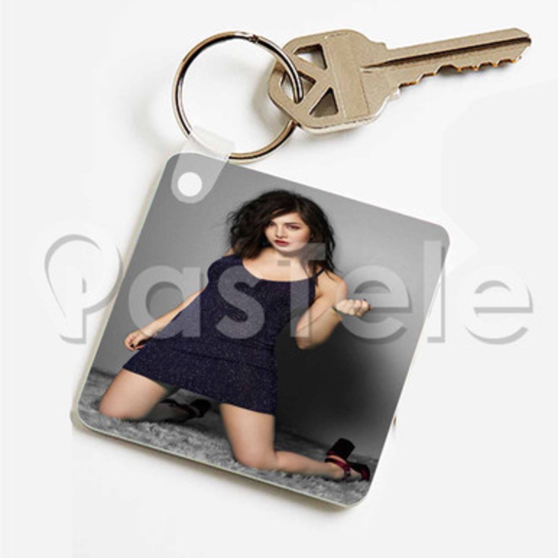 Charli XCX Custom Keychain Key Ring Jewelry Necklaces Pendant Two Sides
