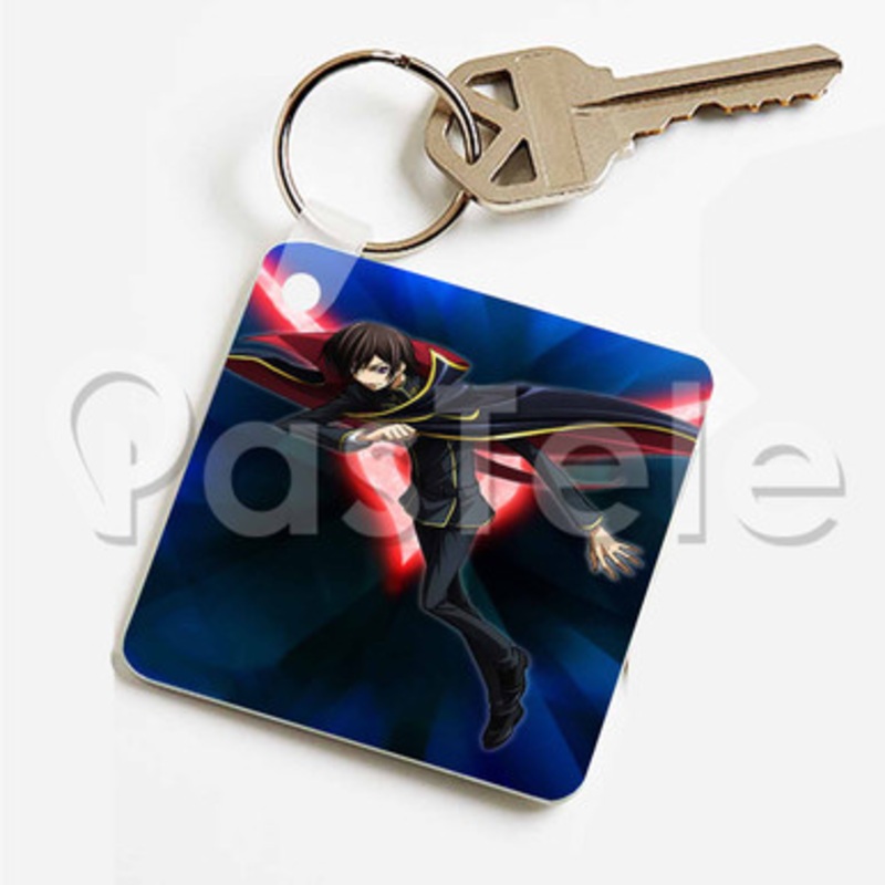 Code Geass Fukkatsu no Lelouch Custom Keychain Key Ring Jewelry Necklaces Pendant Two Sides